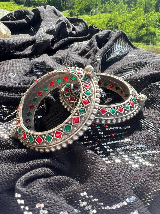 Antique Silver Kuchi UFO Bracelet