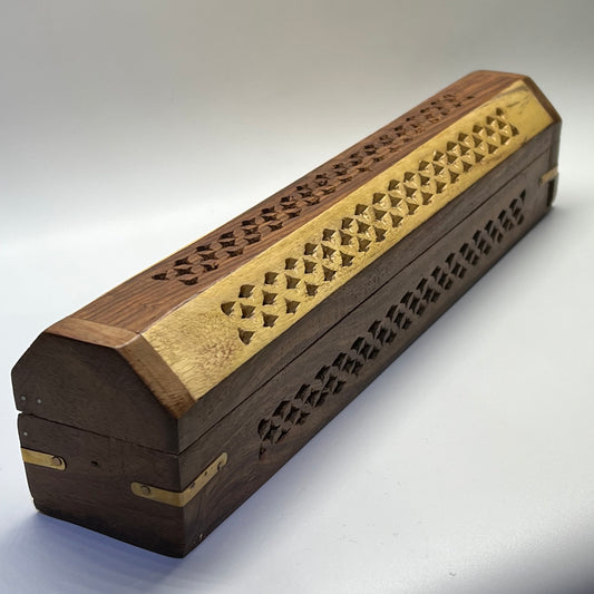 Wooden Incense Box - Two Tone