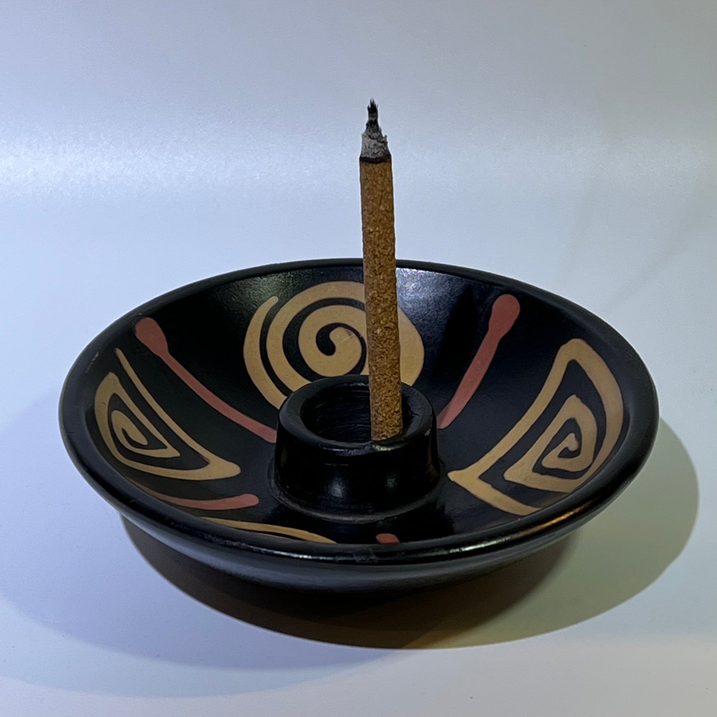 Spiral incense plate