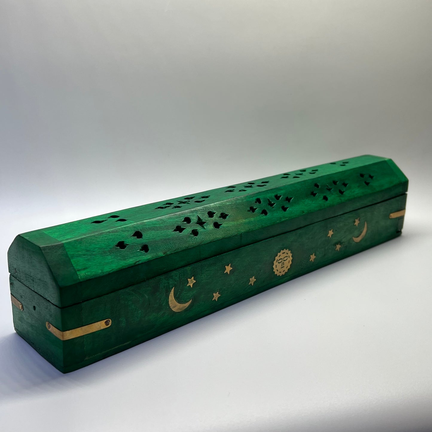 Wooden Incense Box -Forest Green