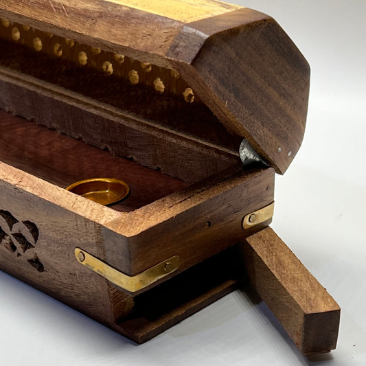 Wooden Incense Box - Two Tone