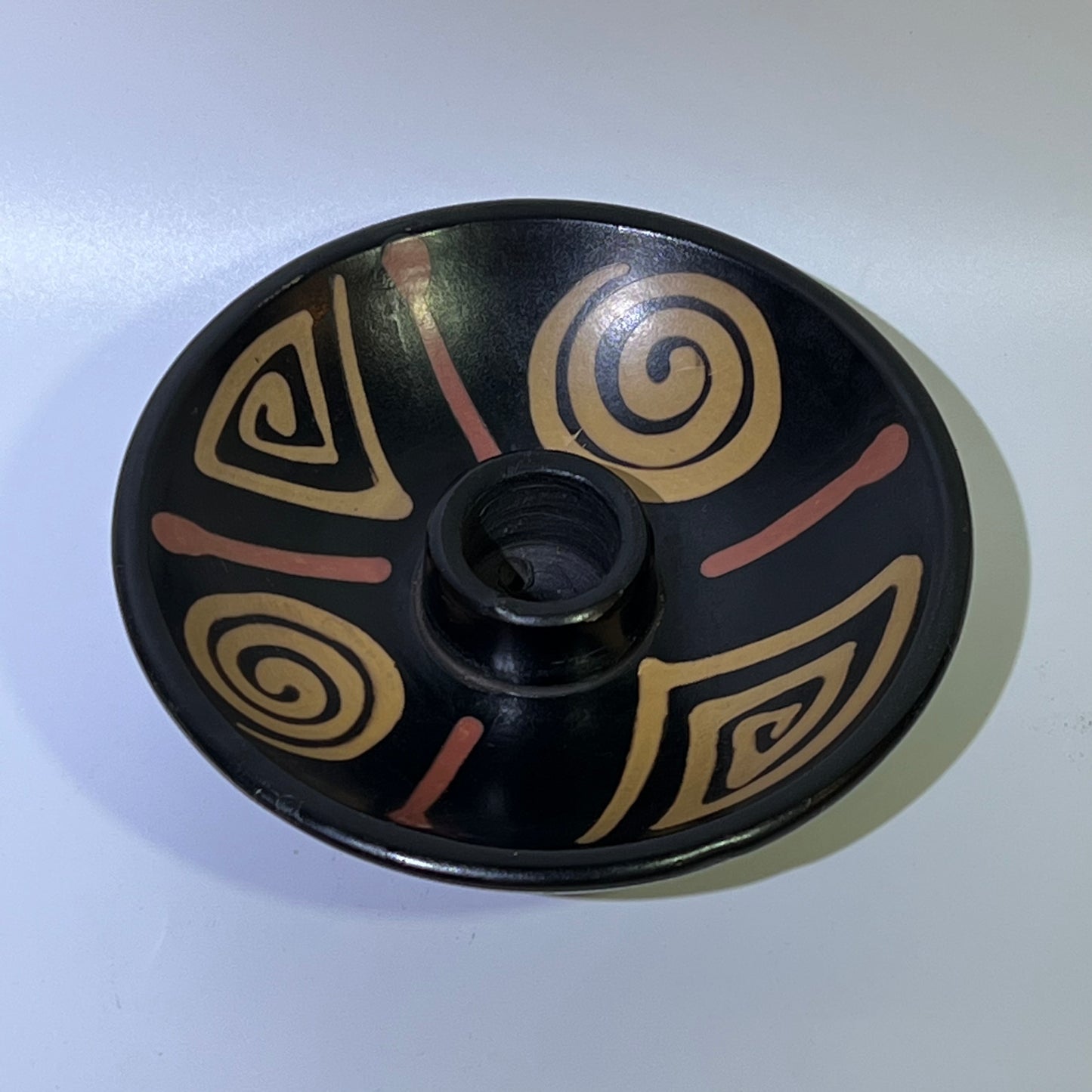 Spiral incense plate